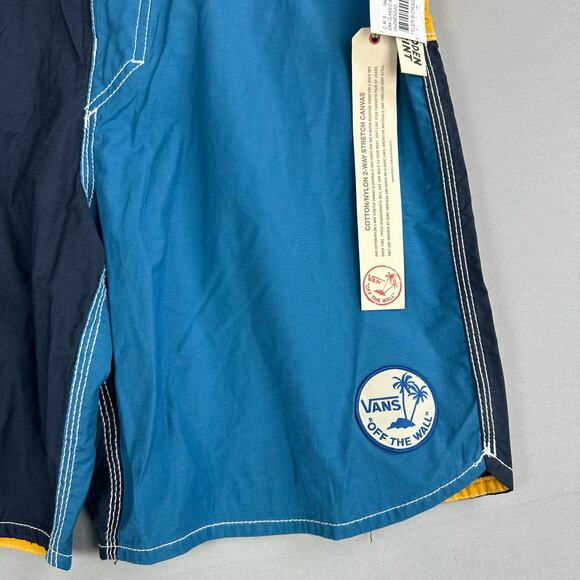 Vans Era Classic Hidden Print Board Shorts Stretch Cinch Fly Cargo Pocket - Picture 6 of 10